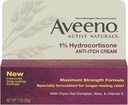 Aveeno Résistance maximale 1 % Crème anti-itch hydrocortisone, 1 Oz (paquet de 24)