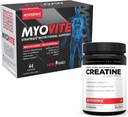 Myogenix Myovite Multivitamin & Creatine Monohydrate Bundle – Nutrition quotidienne complète et soutien de la force pure – Énergie combustible, croissance musculaire, endurance et récupération