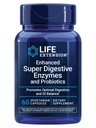 Extension de vie Super enzymes digestives améliorées et probiotiques – B. coagulans Probiotique, 10 enzymes digestives – soutient la digestion, le confort et l'équilibre GI – non OGM, végétarien – 60 capsules
