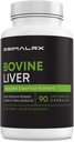 Bovine Liver: Grass Fed Beef Liver Capsules – Beef Organ Supplement (Vitamin A, B12, Choline, Heme Iron Supplements) – 90 Dessicated Beef Liver Capsules