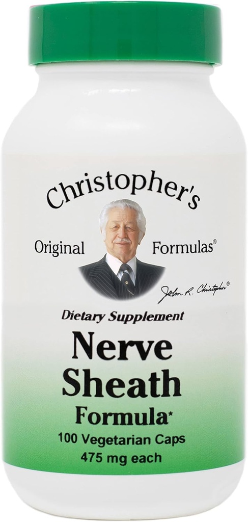Formules originales de Christopher Nerve Sheath Formula Capsule 100 ct.