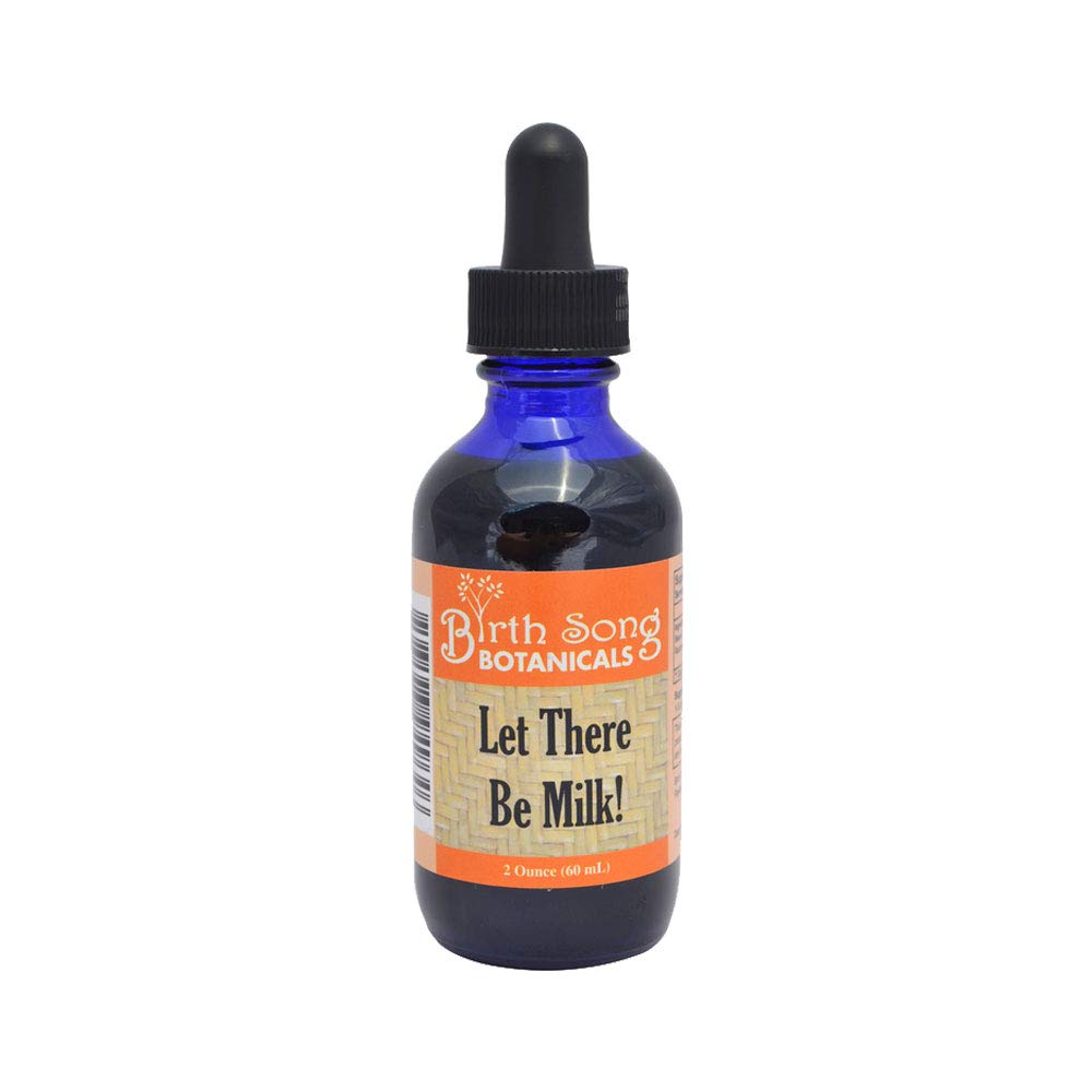 Chant de la naissance Botaniques laisser y avoir du lait! Teinture d'allaitement à base de plantes pour soutenir l'approvisionnement en lait maternel pour les mères allaitantes et pompeuses avec rue Fenugreek et Goat, bouteille de 2oz