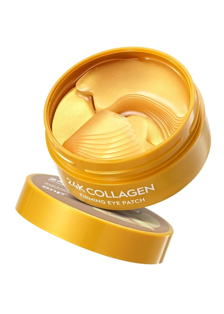 Snp 11 900mg Collagène + 24K Or Patch Œil raffermissant des rides Fermant sous l'œil Patch Œil raffermissant et hydratant pour tous les skin Œil sous les patchs pour les cercles sombres Œil de soins coréens Masque 60 Patchs