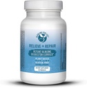 Relieve + Repair Quercetin 1000mg, Poudre de jus de grenade, Supplément d'antioxydants OPC - Pure Quercetin Dihydrate -Forme préférée pour la biodisponibilité (90 onglets)