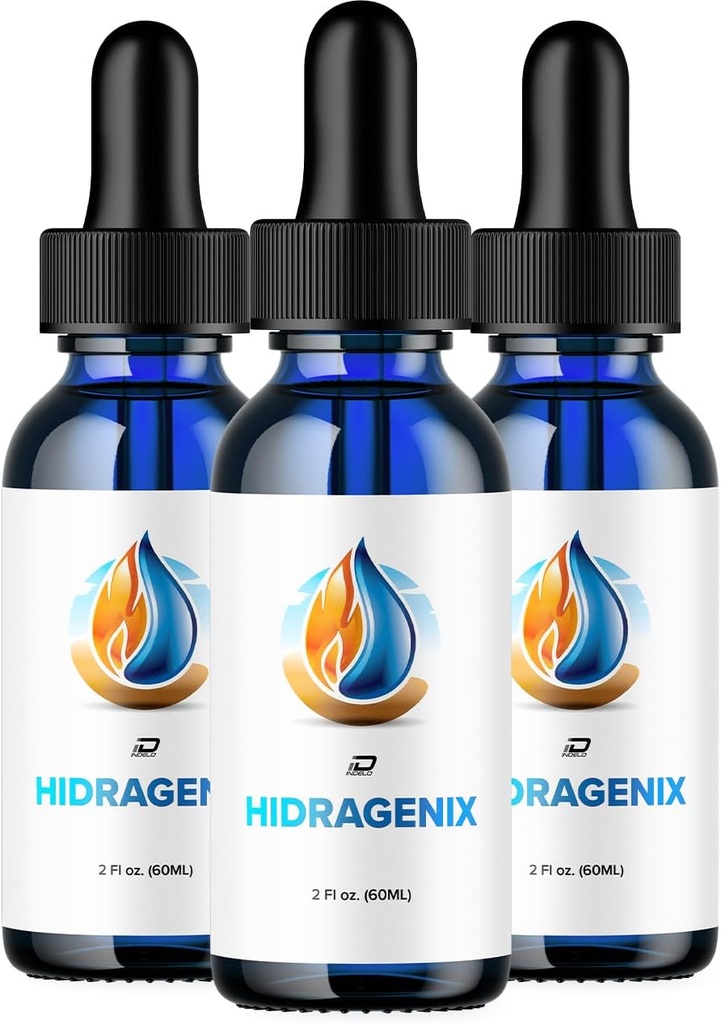 Hidragenix Drops Advanced Formula Support - Hidragenix Liquid Drops for Wellness, Nouvelle Formule 2024, Hydragenix (3 Pack - 180 ML)
