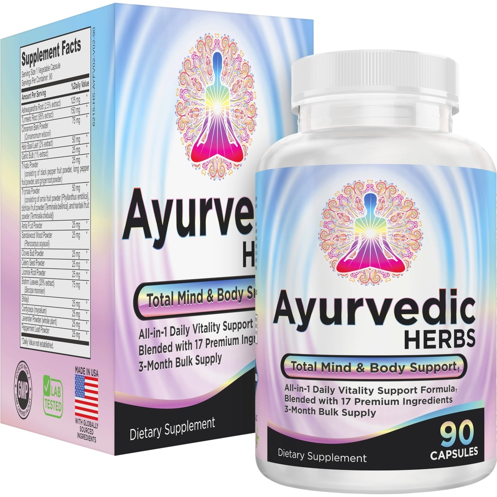 AYURVEDIC Herbs 3-Meth Supply (All-in-1) Supplement Blend.