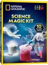 National Geographic Magic Chemistry Set – Kit scientifique pour les enfants avec 10 incroyables tricks magiques, projets STEM et expériences scientifiques, jouets scientifiques, grand cadeau pour les garçons et les filles 8-12