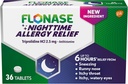 Comprimés antiallergiques de nuit Flonase, jusqu'à 6 heures de médecine antiallergique - 36 comprimés enduits