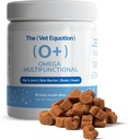 Omega multifonctionnel pour chiens – Arôme de canard, 90 Chews – avec Omega-3 d'origine marine – soutient la santé des articulations, de la peau, du manteau et de l'ignune