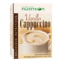 Nutrition de l'état de la noix de muscade HealthyWise - Boissons riches en protéines - Perte de poids Cappuccino - 15g Protéines - Faible teneur en calories - Faible teneur en glucides - Faible teneur en sucre - 7 portions par boîte (Vanilla Cappuccino)