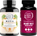 Happy Healthy Hippie Beetroot Capsules & Bio Maca Energy Pills & Libido Enhancer