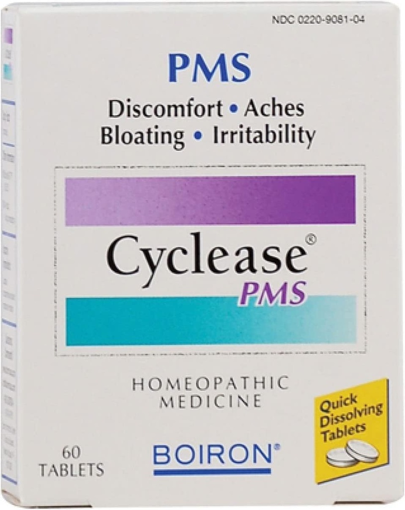Boiron Cyclease Pms, 60 comprimés, médecine homéopathique pour le soulagement des pms