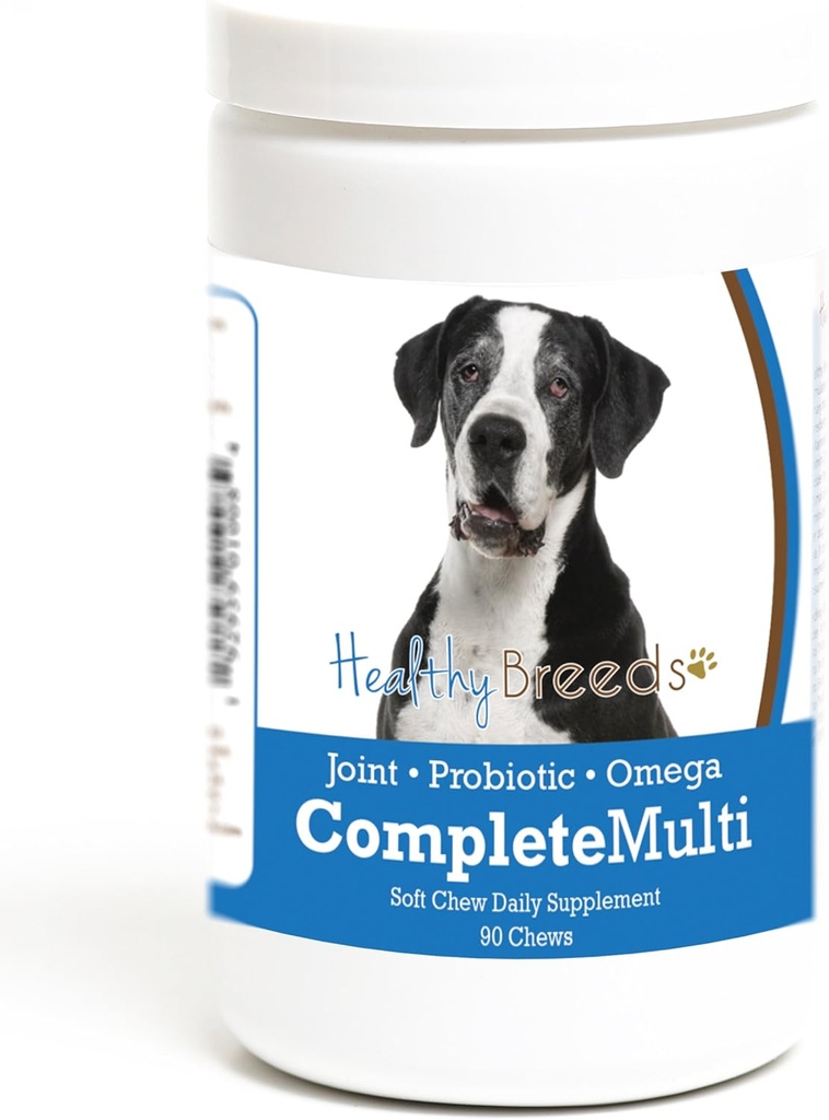Breeds en bonne santé Grande Danoise Tous en une seule crème multivitamine 90 Compte