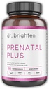 Dr Brighten Prenatal Plus - Formulation des femmes, Vitamines actives B, Minéraux, Antioxydants pour les mères enceintes ou allaitantes, Vegan non OGM, Pas de gluten, Pas de soja - 180 capsules