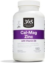 365 by Whole Foods Market, Cal-Mag-Zinc with Vitamin D3, Vegetarian, 180 Count