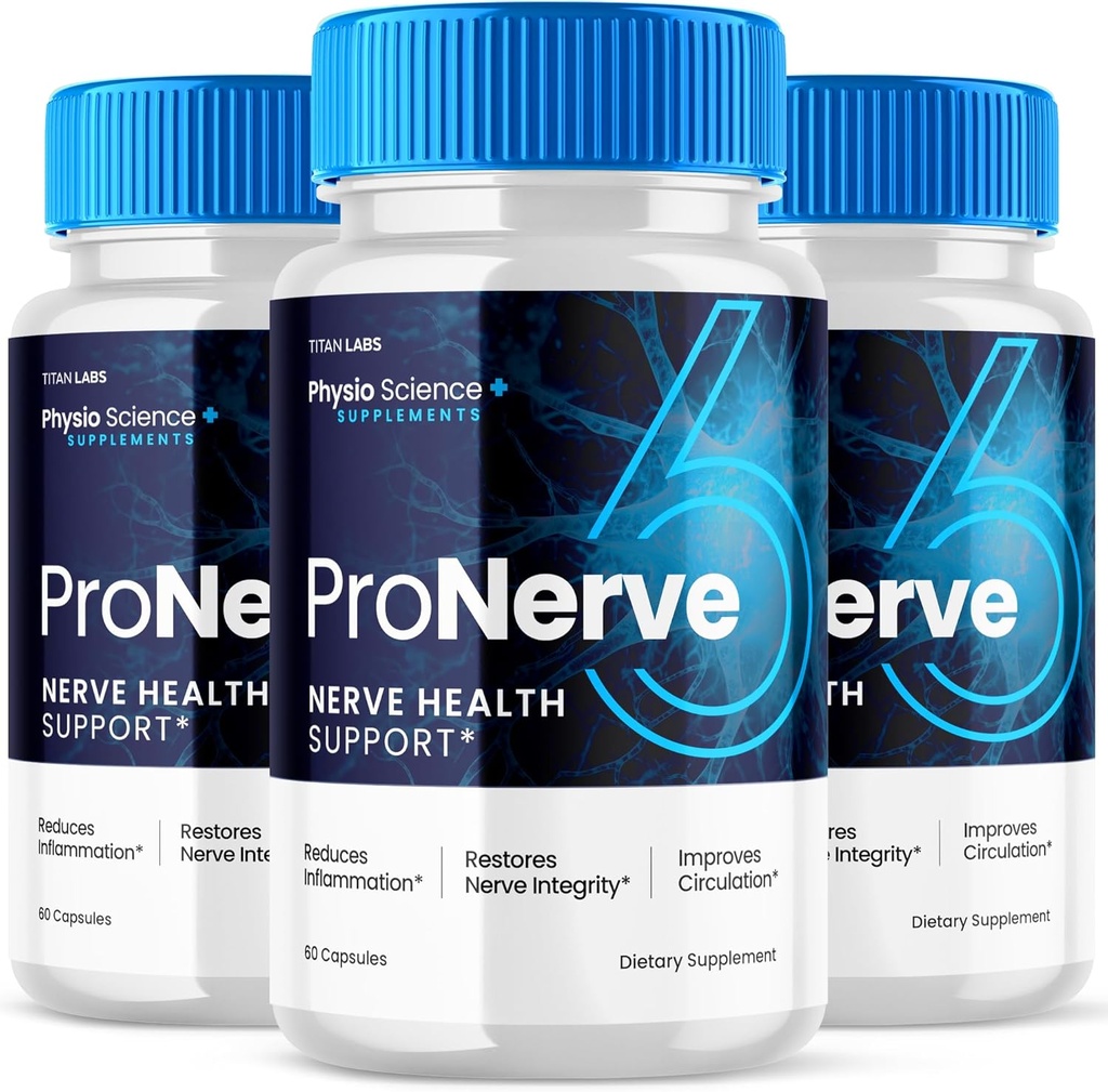 (3 Pack) Pro Nerve 6 Capsules Advanced Nerve Health Support, Pro Nerve 6 Dietary Supplément Capsules ProNerve Advanced Formula Nerve Support Supplément Hommes Femmes Optimal Health Support (180 Capsules)