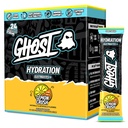 GHOST Packets d'hydratation, Crush citron, 24 bâtons, Poudre d'électrolyte - Supplément de boisson avec Magnésium, Potassium, Calcium, Vitamine C - Vegan Friendly, Sans soja, Sucre et Gluten
