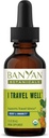 Banyan Botanicals Je voyage bien extrait liquide – Organic Fast-Acting Immune Support pour voyager – avec Ashwagandha et Ginger – 1 fl. oz. – Non OGM source durable végétalien