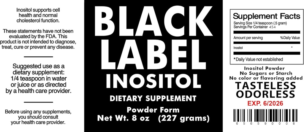 Inositol générique Black Label, 2,19 livre (paquet de 1)