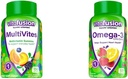 MultiVitafusion MultiVitamines Gummy pour les adultes avec 12 vitamines et minéraux, Berry, Peach & Omega-3 Vitamines Gummy, Lémonade de Berry Aromatisée, Vitamines de santé cardiaque(1)