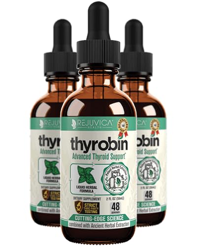 Thyrobin - Advanced Thyroid Support Supplement - Liquid Delivery for Better Absorption - Iodine, Stinging Nettle, Kelp, Astragalus, Ashwagandha & More!