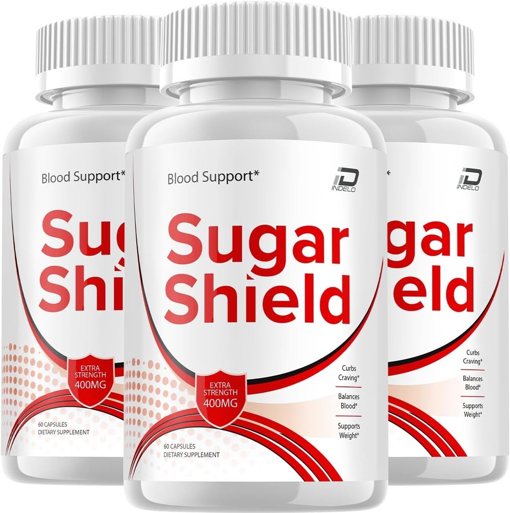 Supplément de Bouclier Sucre, Pilules de Bouclier Sucre, Formule Extra Force Bouclier Sucre, Capsules de Formule Avancée Bouclier Sucre, Pilules Naturelles Bouclier Sucre (3 Pack - 180 Capsules)