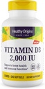 Origines saines Vitamine D3, 2000 UI, 240 Nombre