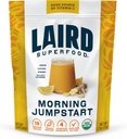 Laird Superfood Morning Jumpstart Powder Drink Supplement, Lemon, Lucuma, Ginger and Cayenne Cleanse, Organic, 2.7 Oz Bag, Pack of 1