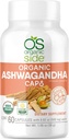 Ashwagandha (60 Veggie Caps) Pure 1 000 Mg (1000 Mg) Formule pour le stress naturel, l'amélioration de l'humeur et le bien-être