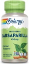 SOLARAY Sarsaparilla Root 450 mg - Soutien traditionnel à base de plantes - Non-OGM, végétalien, laboratoire vérifié - Garantie de remboursement de 60 jours - 100 portions, 100 VegCaps