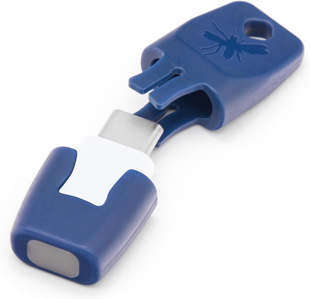 Heat it - Smartphone-Powered Insect Bite Healer - Soulagement chimique-libre de la démangeaison et de la douleur juste avec la chaleur concentrée - pour iPhone 15/16 et Android (USB-C)