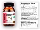 DR WAKDE's Ashwagandha & Shatavari Capsules (60 Veg Caps, Herbes rajeunissantes, Soutien énergétique, Supplément ayurvédique, Vegan, Herbal, Tout naturel, Fabriqué au Royaume-Uni)
