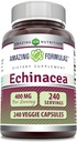 Formules étonnantes Supplément Echinacea de 400 Mg par portion de 240 Capsules Veggies de 250 mg de Gluten-Free