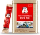 JungKwanJang Coréen Ginseng Rouge Pure 100 - Panax Ginseng Powder Stick Suppléments - Energy Boost & Immune Support - Vegan, sans caféine, sans gluten et sans OGM (Net Wt. 1,48 oz, 30 bâtons)