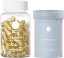 Suppléments de multivitamines postnatales et de duo de Gut avec des vitamines postnatales et Synbiotique+: 3-en-1 Probiotique, prébiotique, postbiotique, soutient l'allaitement, et la santé de Gut, 30 jours d'approvisionnement
