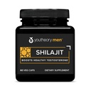 Youtheory hommes Shilajit - 250 mg Shilajit Capsules - supplément énergétique - soutient l'endurance et l'endurance* - sans gluten, sans lait et sans soja - 60 gélules