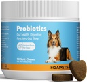 Probiotics for Dogs with Digestive Enzymes, Probiotics and Prebiotics, Support Gut Health, Digestive Health, Gut Flora and Diarrhea, Dog Probiotic Chews for Immune System(Chicken Chews, 90ct)