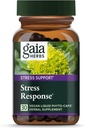 Gaia Herbes Stress Response Suppléments - Soutient la relaxation - avec Rhodiola, Saint Basilic, Ashwagandha et plus - 30 Vegan liquide Phyto-Capsules (15 portions)