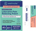 WELMATE Ultimate Pain Relief Duo: 4% Lidocaine Numbing Patch (30 Ct) et 5% Lidocaine Crème (1 Oz)