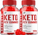 Ketosyn ACV Gummies Advanced Formula - Ketosyn Gummies Fast Aging Extra Strength Formula, Ketosyn + ACV Gummies Reviews, B12 (2 Pack - 120 Gummies)