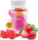 Booty Enhancing Gummy Supplement, Big Butt Enhancer, Support d'entraînement, Multivitamines pour les femmes, Vitamines Glute Boost naturelles pour une forme de curvy et gains maxi, 60 Gommies végétaliens