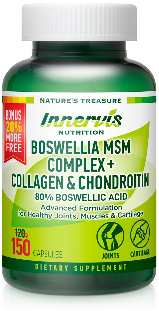 Boswellia MSM Complex 150 Caps – soutient la santé conjointe