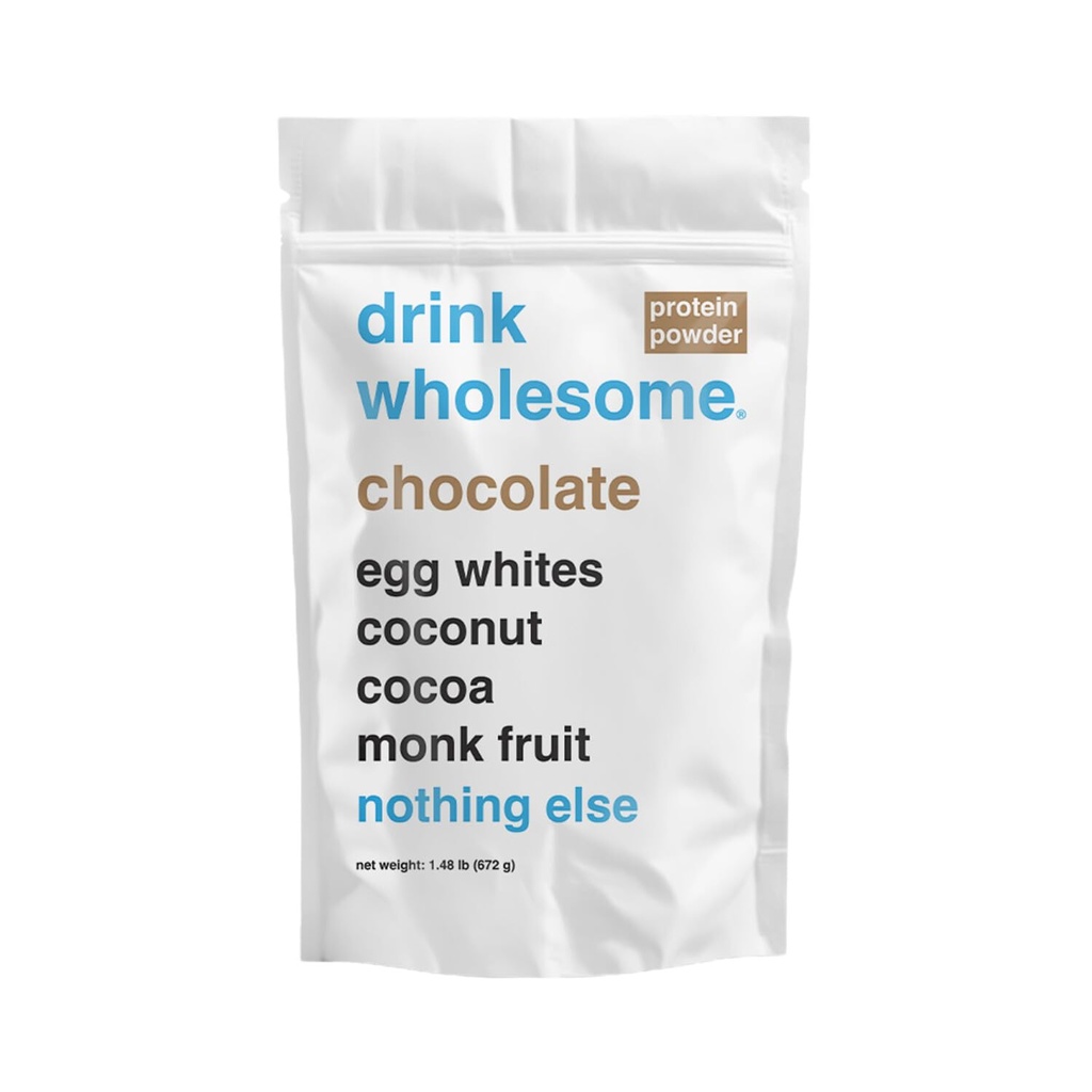 buvez de l'oeuf de chocolat sain poudre de protéines blanches pour les stomachs sensibles
