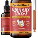 Traitement de l'infection urinaire des chats et des chiens - supplément UTI de canneberge, soutien du rein et de la vésicule, 2 oz