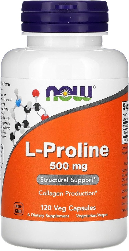 Proline, 500 mg, 120 Vcap par Now Foods (paquet de 4)