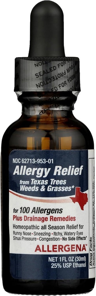 PROGENA - Arbres d'Allergena Texas - gouttes de soulagement de l'allergie (1 Fl Ounce)