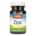 Carlson - Zinc, 15 mg, supplément de zinc, gluconate de zinc, soutien immunitaire et santé de la peau, comprimés de zinc, antioxydant, capsules de zinc, 100 comprimés
