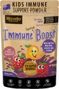 Poudre de soutien immunitaire pour enfants - Immune Boost avec vitamine C A + E, magnésium et probiotiques pour avec 9 Superberries - Berry Taste Immunity Gummies Alternative 3,52oz (100g)