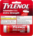 Tylenol Extra Strength 500 mg Caplets d'acétaminophène, analgésique et réducteur de fièvre, acétaminophène pour arthrite mineure Douleur, maux de tête, maux de dos et de dents, taille du voyage, 10 ct