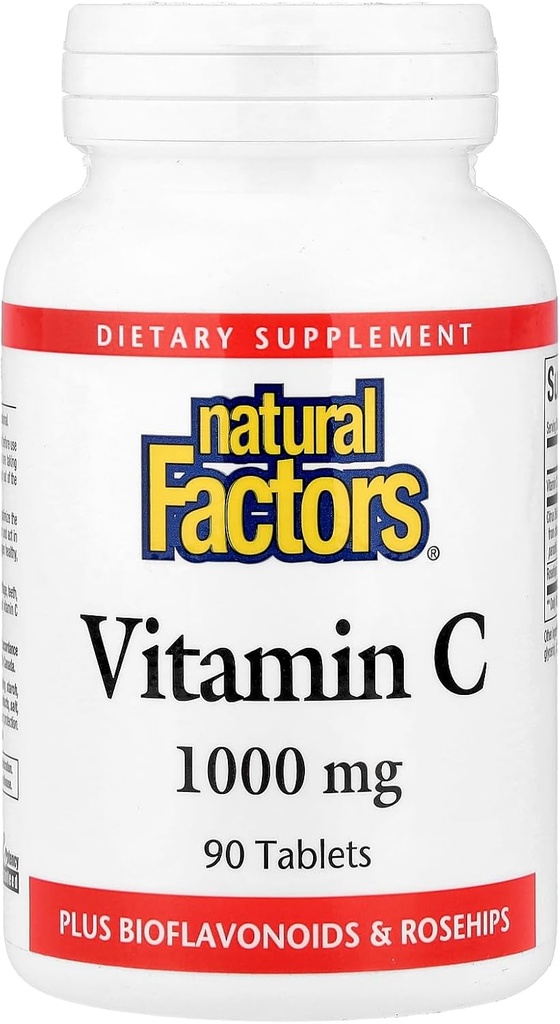 Natural Factors - Vitamin C 1000mg, With Bioflavinoids & Rosehips, 90 Tablets